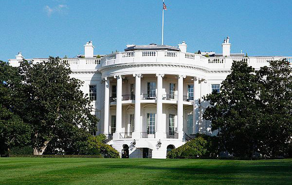 The white house given in the picture