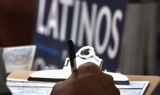 The picture on Latinos Vote day