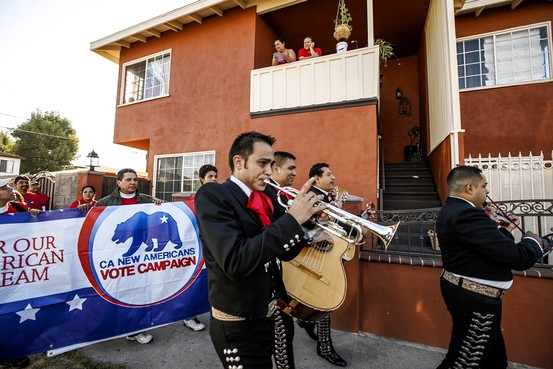 Vote Campaign Rally With Musicians