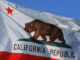 The Flag of California republic in the picture