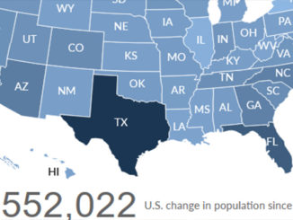 A Map Of New Texas With Population Count
