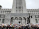 People Near The Latino City Hall