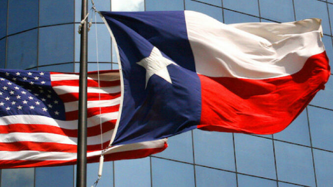 Look At The Picture Of Texas Flag
